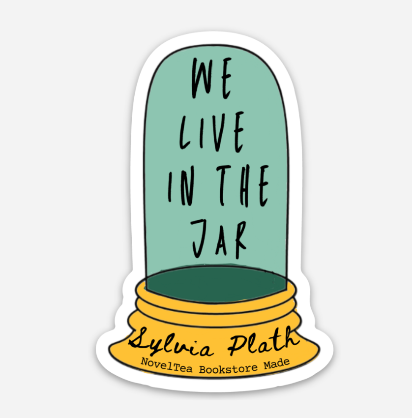 Sylvia Plath Bell Jar NOVELTEA sticker – NovelTea Bookstore Cafe